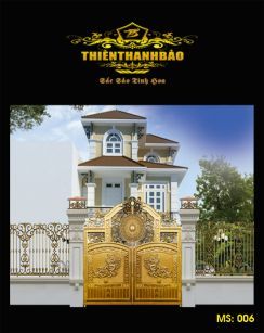 Mẫu cổng nhôm đúc nhà đẹp nhất Việt Nam
